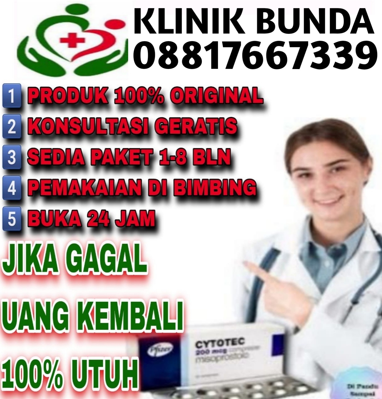 Jual Cytotec Bekasi 08817667339 Obat Aborsi Bekasi